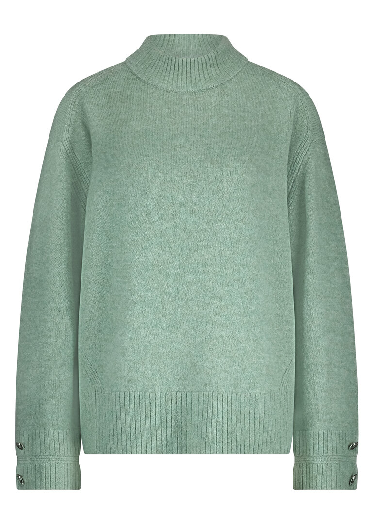 Tramontana Turtle-Neck Jumper SoftGreenMelange