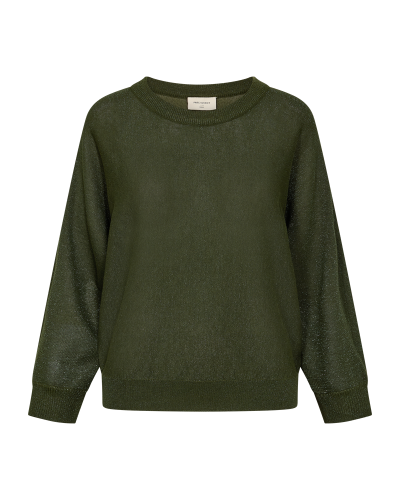 Freequent fqbetty-pullover Kombu Green glitter