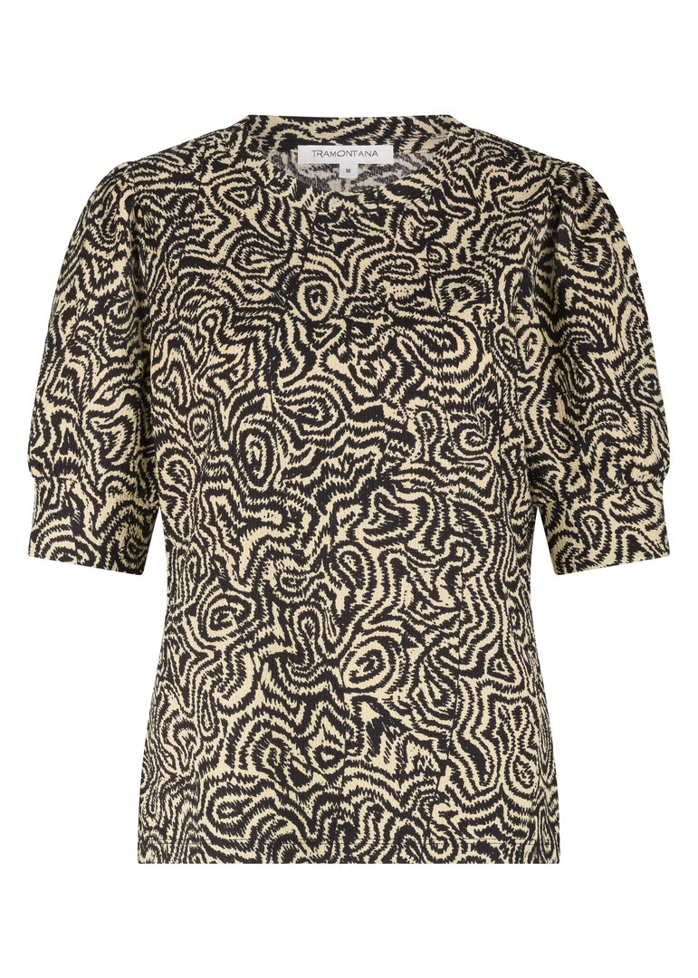 Tramontana Top Wandering Lines  PrintBlack&Pebble