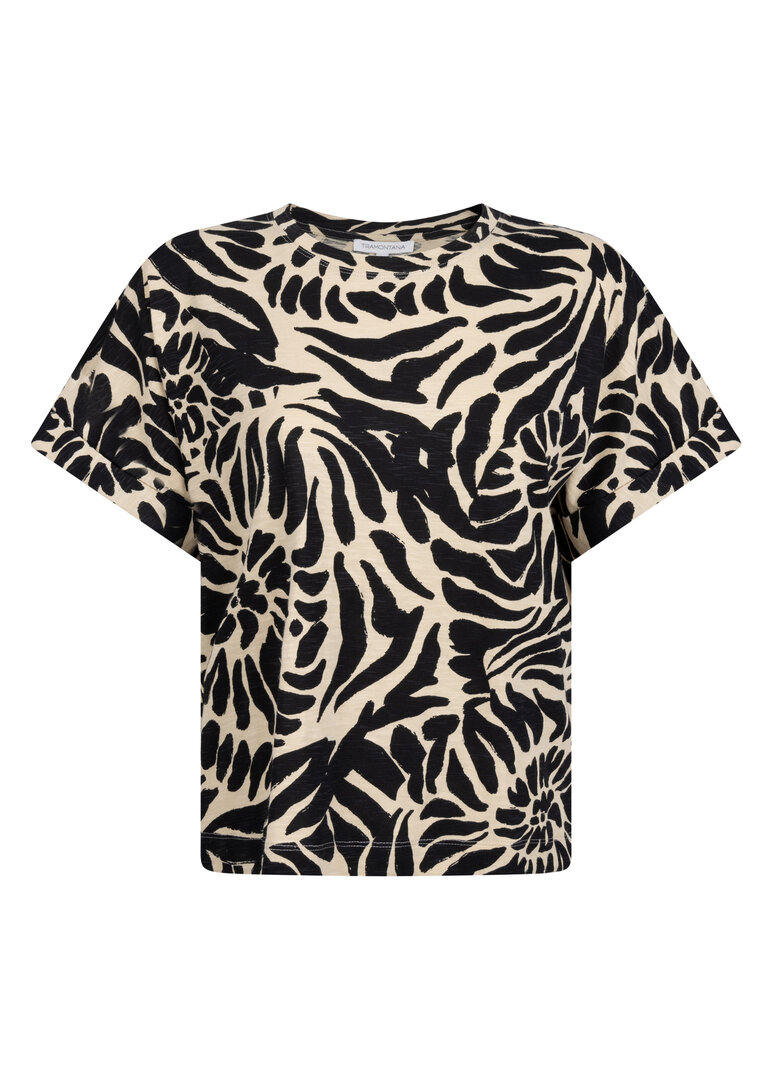 Tramontana Top Safari Bloom  PrintBlack&Pebble