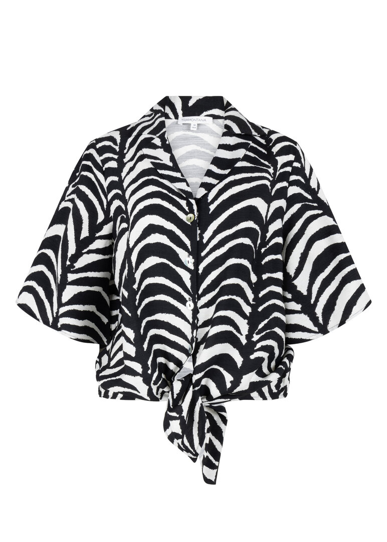 Tramontana Blouse Palm Eclipse  PrintBlacks