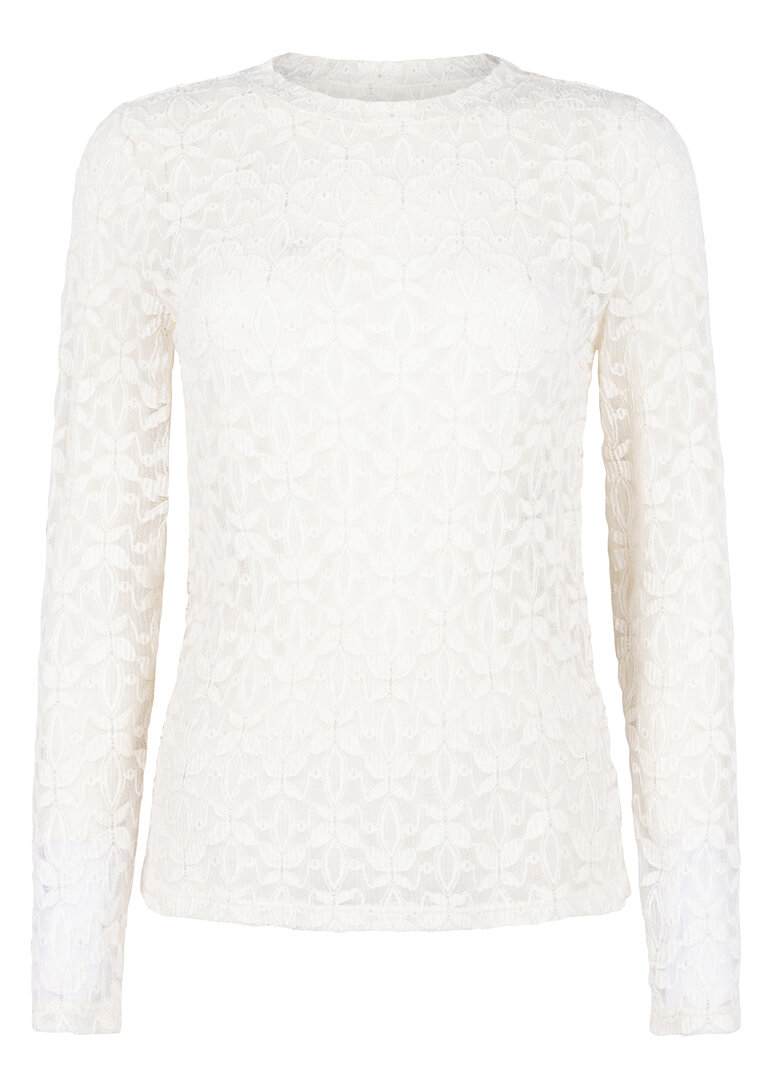 Tramontana Stretch Lace Top Snow