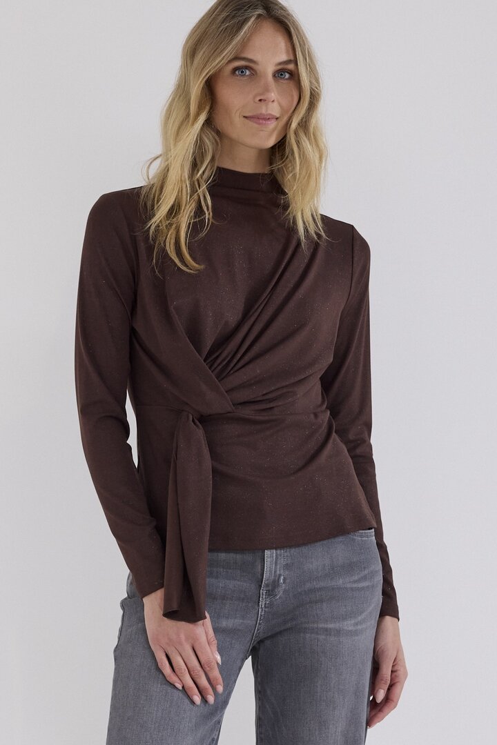 Tramontana Wrap Detailed Top Chocolate