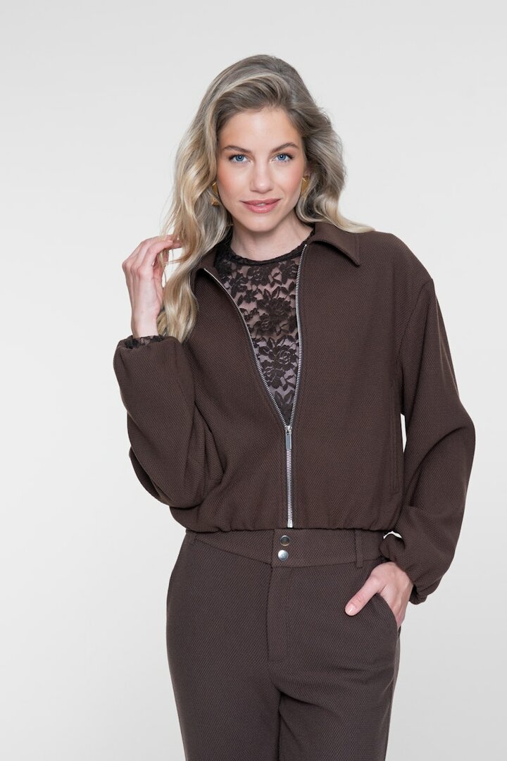 Geisha Bomber comfy collar brown 65556-21 brown