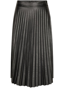 Tramontana Skirt Pleats PU Zwart