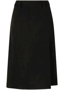 Tramontana Skirt Midi Suedine Black