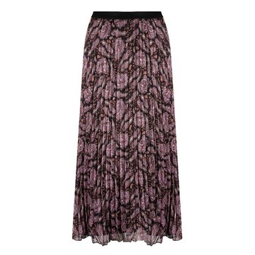 Esqualo Skirt plisse Purple paisley Print