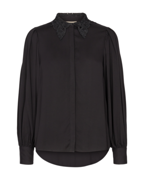 freequent fqulva-sh viscose blouse zwart