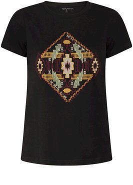 Tramontana T-Shirt Kilim Artwork Black