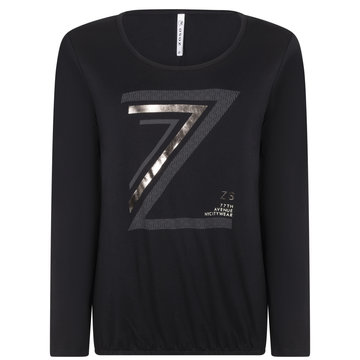 Zoso Demi Shirt with print Navy