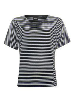 Poools T-shirt Stripe Black