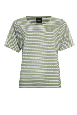 Poools T-shirt Stripe Green Tea