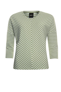 Poools Sweater stripe Green tea