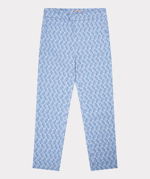 Esqualo Trousers pretty blue print Print