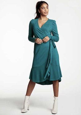 Tramontana Dress Modal Wrap Azure