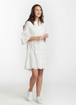 Tramontana Dress Cotton Broderie