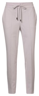 Yaya Jersey jogging trousers in cotton blend lilac hint