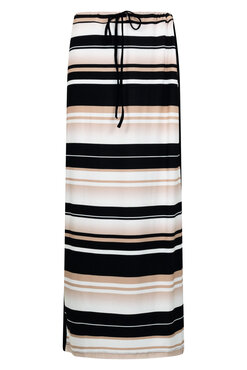 Zoso Kelly Striped long skirt black/sand