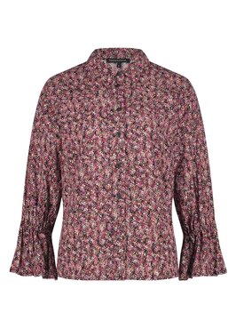 Tramontana Blouse H/S Multi Dots Print  Red