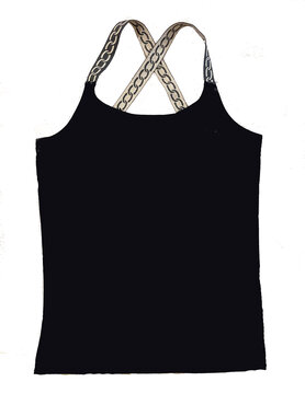 One Two Luxzuz Elaxio Top Black Chain