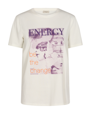 Freequent fqfenjal-tee Off-white w. Lavendula