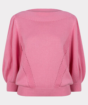 Esqualo Sweater transfer stitch Pink