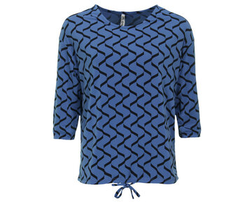 Zoso Tamar Splendour printed blouse blue/navy
