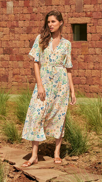 Tramontana Dress Summer Florals Print