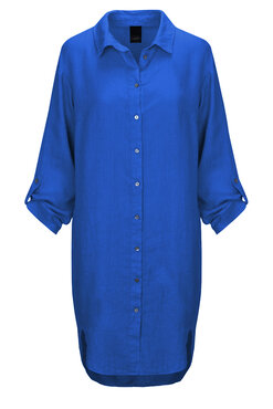 One Two Luxzuz Osa Long Shirt 558 Dazzling Blue