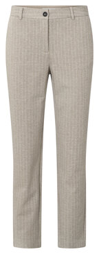 Yaya Soft pantalon with straight leg cashmere brown dessin