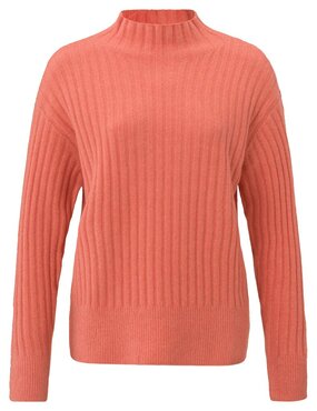 Yaya Sweater with turtleneck crabapple red melange