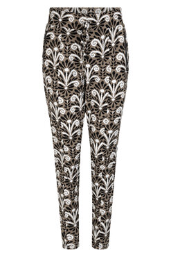 Zoso 234Victoria Printed travel pant taupe