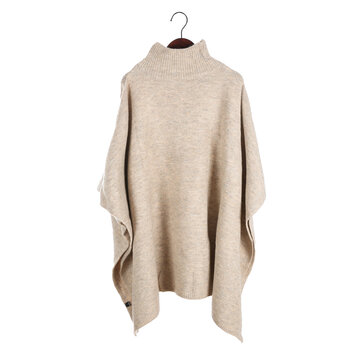 Luxe Poncho beige
