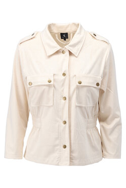 K-Design Suede look jacket Y910 with pockets
