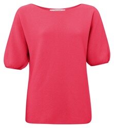 Yaya Puff short sleeve sweater coral paradise pink