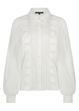 Tramontana Blouse Lace Tapes OffWhite