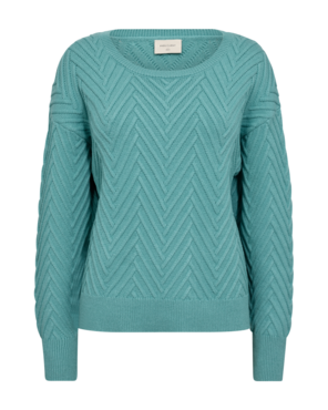 Freequent fqsaturn-pullover Dusty Turquoise