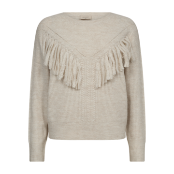 Freequent fqfringe-pullover Moonbeam Melange