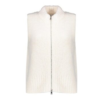 Geisha Pullover sleeveless with zipper  off-white