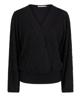 Esqualo Blouse jacquard SJ Black