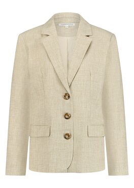 Tramontana Single-Breasted Relaxed Blazer SandMelange C11-15-802