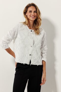 Tramontana Fancy Woven Jacket OffWhite C14-15-801