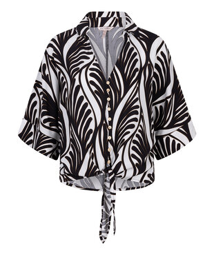 Esqualo Blouse knot Summer vibes Print