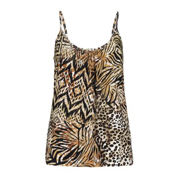 Geisha Singlet jersey AOP brown/black  52448-60 SUE