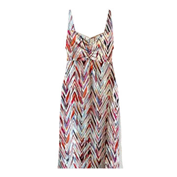 Geisha Dress spaghetti jersey AOP red/purple  57360-60 NOA