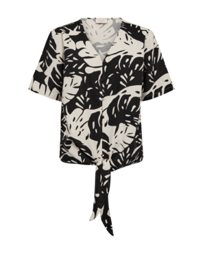 Freequent fqlavisco-blouse Moonbeam w. Black