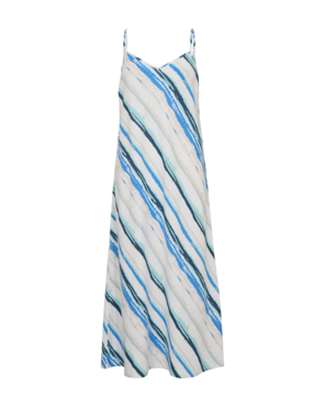 Freequent fqlaluna-dress Brilliant White w. Aqua Splas