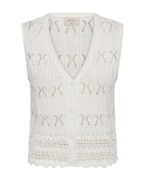 Freequent fqfraya-waistcoat Brilliant white