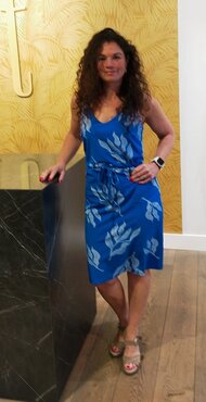 Zoso Jessy cobalt jurk