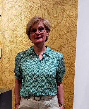 Geisha Blouse green/gold  53455-20